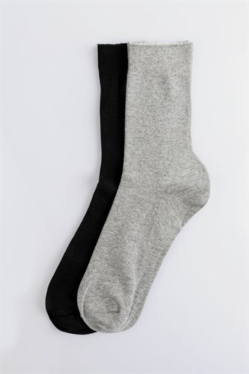 2'li Düz Erkek Çorap